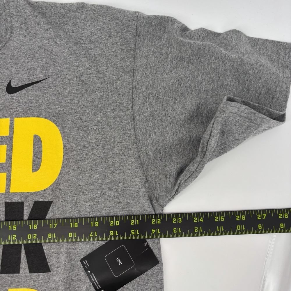 Nike Appalachian State Gray Loose Fit T Shirt Bleed Black & Gold Mens Size Large - Picture 6 of 7